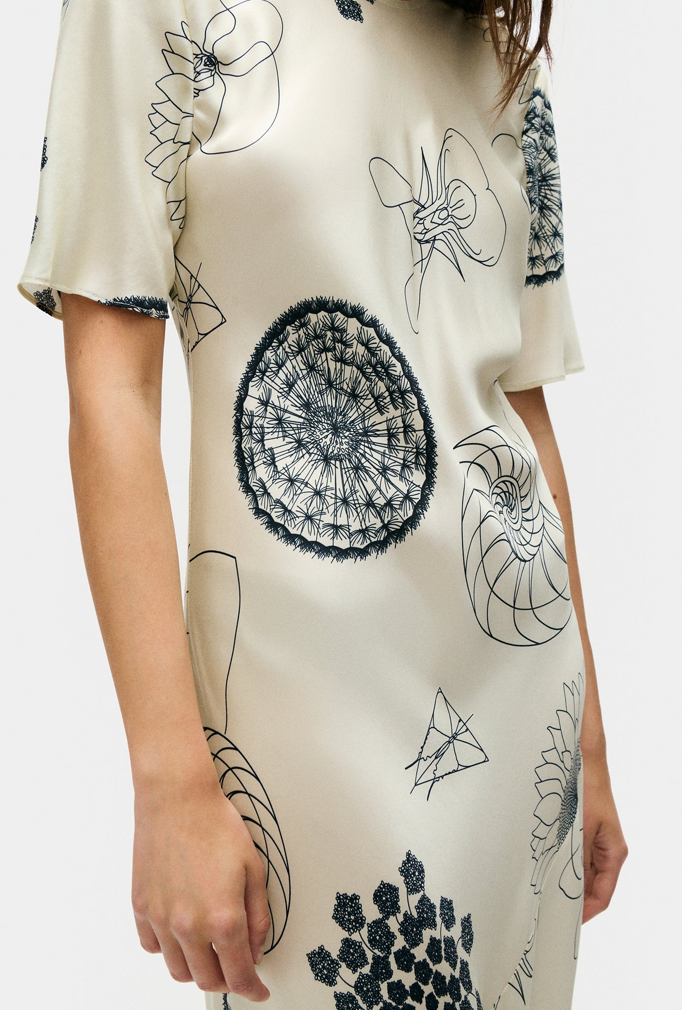 (PART 4/5) SL Short Sleeve Bias Silk Midi Maxi Dress