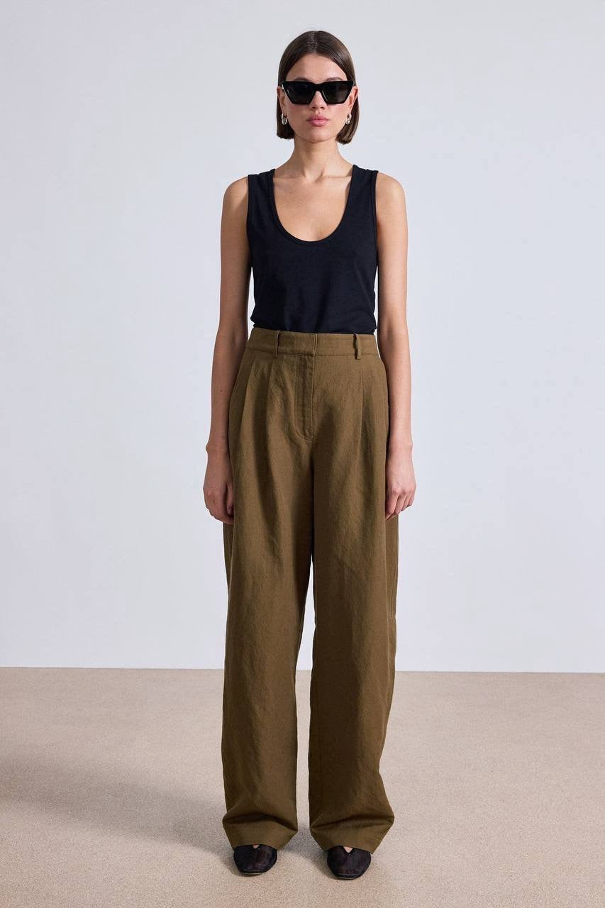 AA Elsa Blazer | Mirabelle High Waist Pants | Wool-linen Set