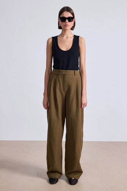 AA Elsa Blazer | Mirabelle High Waist Pants | Wool-linen Set
