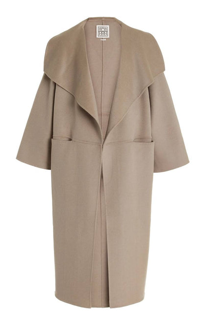 3 Colors! Tot Annecy Signature Wool-Cashmere Coat