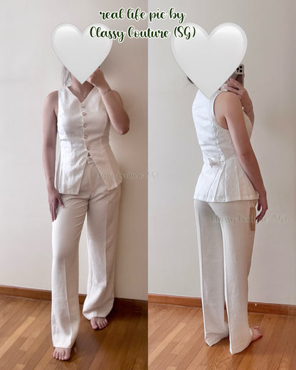 Ref Aspen Linen Vest Top