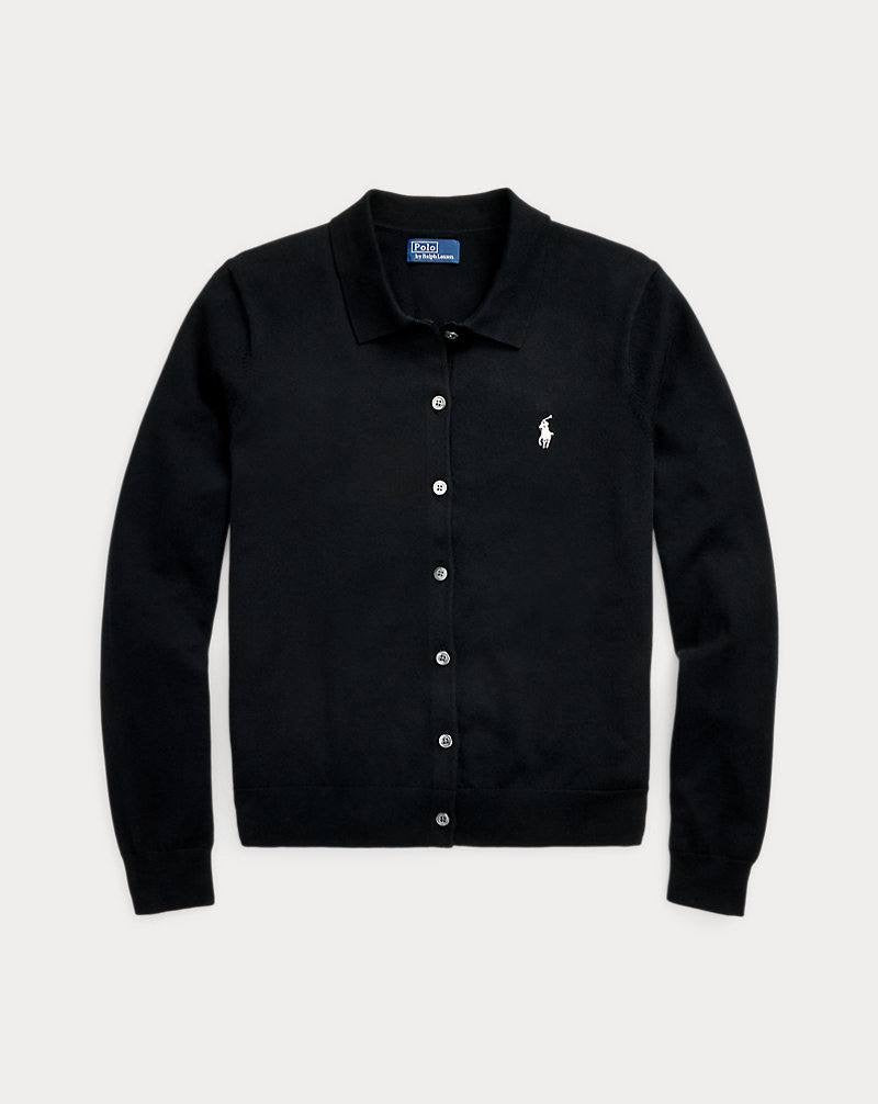 RL Polo-Collar Cotton-blend Buttoned Cardigan