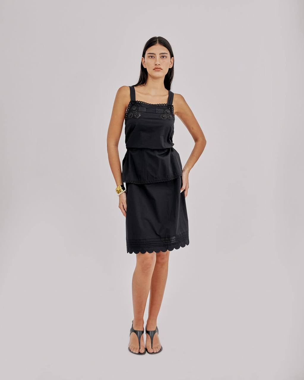 TG Kirsten Apron Cotton Mini Dress