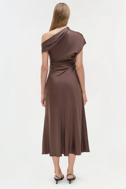 SK Joanna Satin Midi Dress