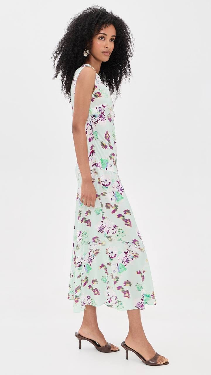 UJ Elowen Bias Cut Silk Midi Dress