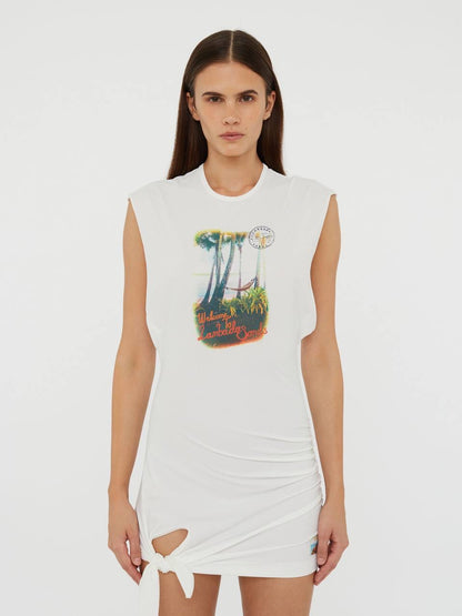 CE Lambada Sands Tie Sleeveless Mini Dress