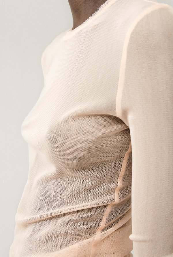 SALE! SL Silk Mesh Long Sleeve Top in Daybreak | Hot Lips
