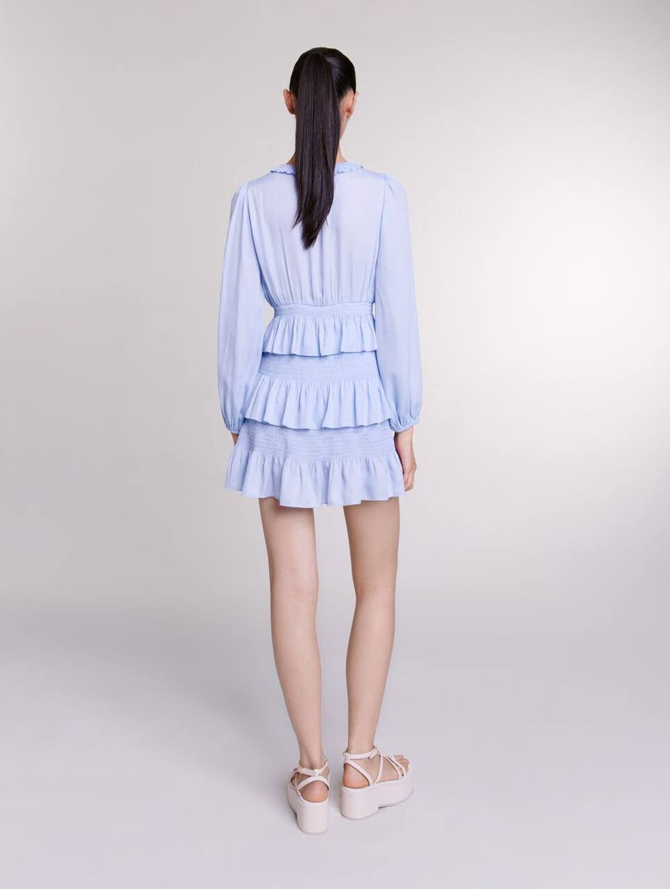 MJ Roulitana Tiered Ruffle Mini Dress