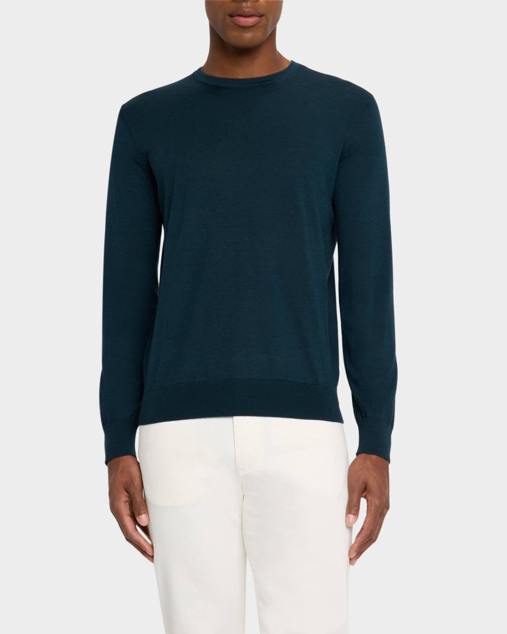ZN Men's Cashseta Cashmere and Silk Crewneck Sweater