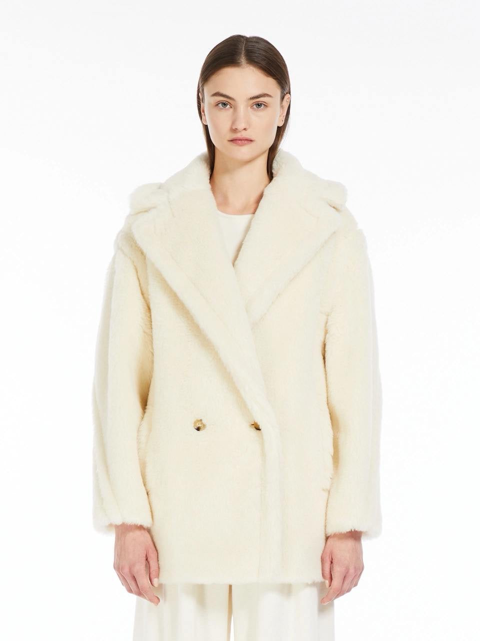 MM Short Teddy Bear Icon Alpaca-Wool-Silk Coat Jacket