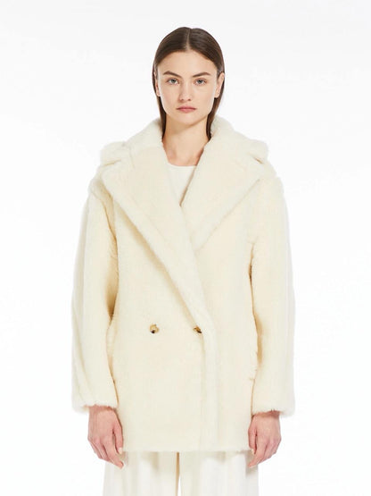 MM Short Teddy Bear Icon Alpaca-Wool-Silk Coat Jacket