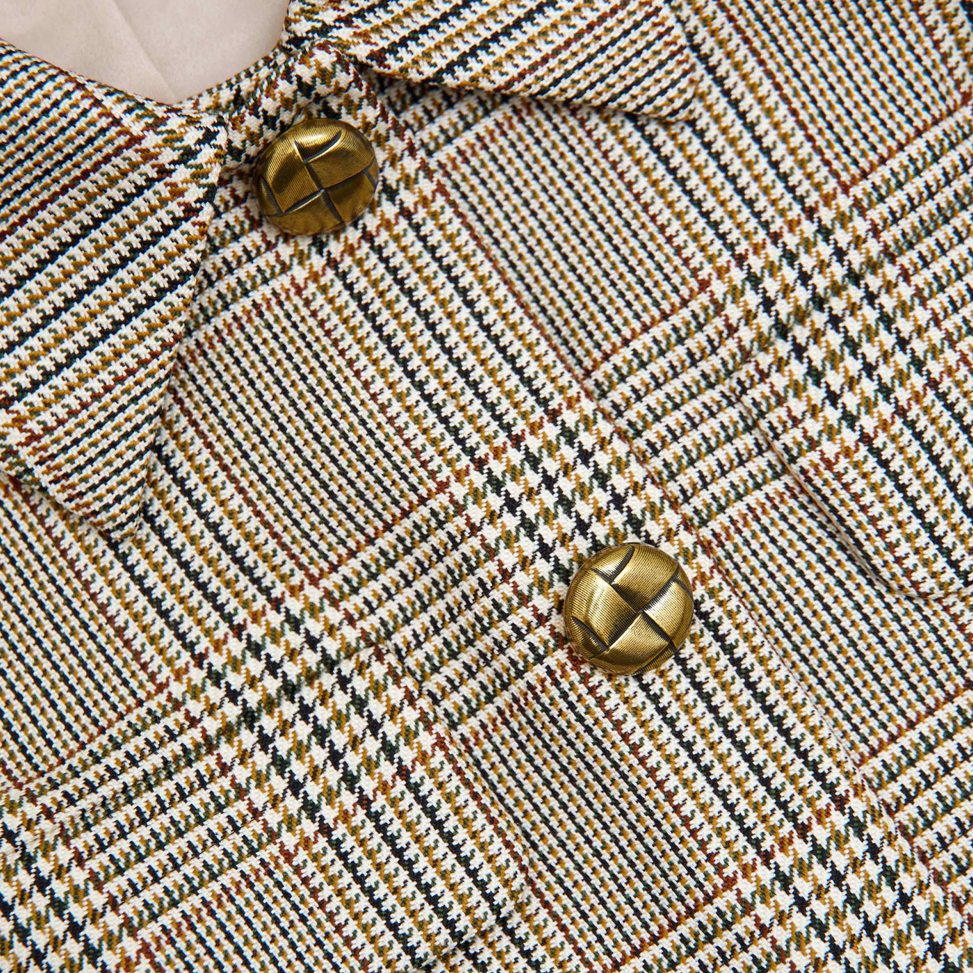 SP Brown Check Short Sleeve Mini Dress