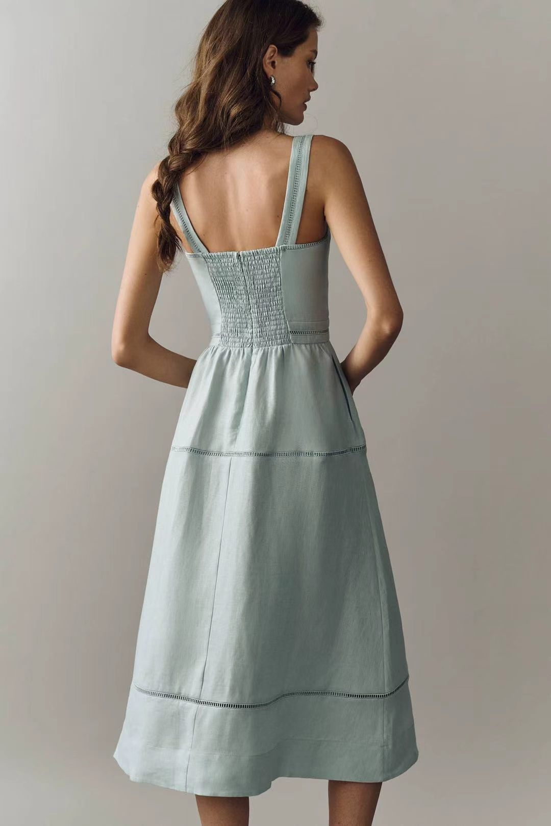 8 Colors! Ref Everett Linen Midi Dress