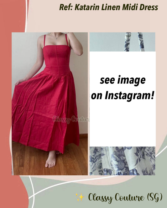RESTOCK! Ref Katarin Linen Midi Dress