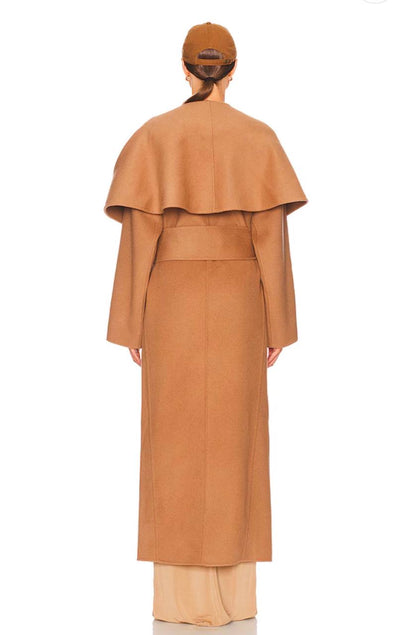 HS The Throw Wool Blend Long Coat