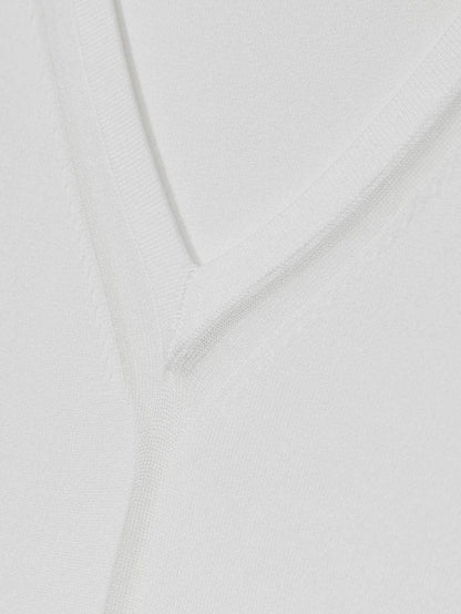 RS Sheer Detail V Neck Top