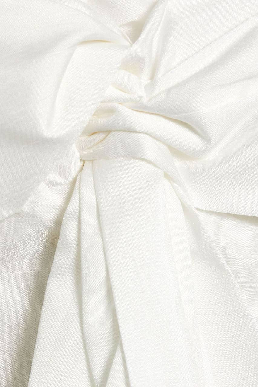 NC Strapless Draped Shantung Top