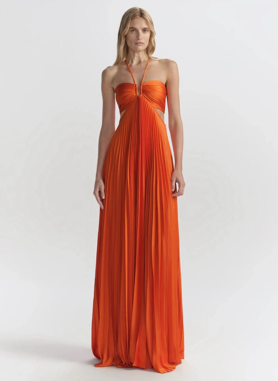 (PART 2/2) 8 Colors! ALC Moira Satin Pleated Maxi Dress