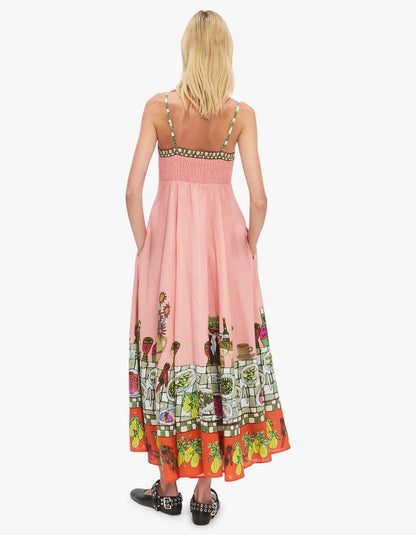 ALM Contessa Linen Midi Dress Sundress