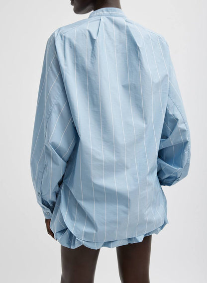 TB Striped Tech Raglan Tucked Poplin Shirt | Bubble Shorts | Set