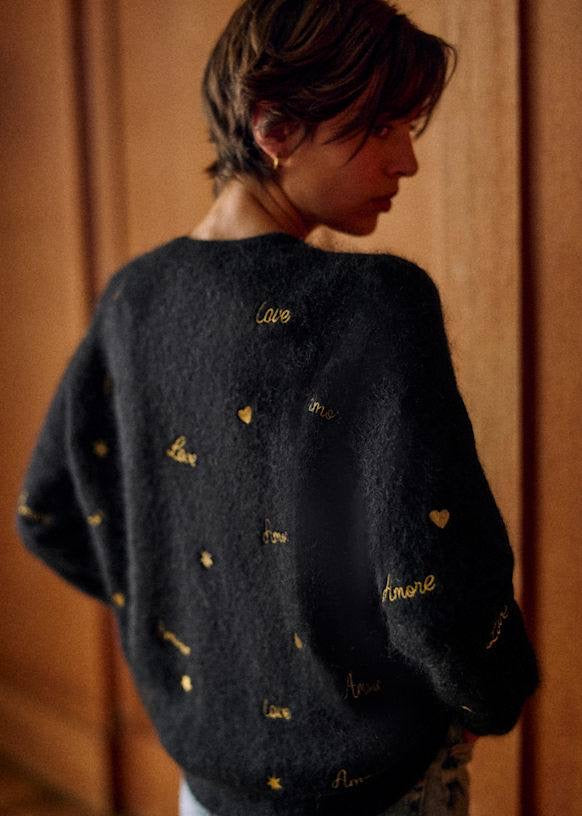 SZ Hope Mohair-Wool blend Good Embroidery Jumper