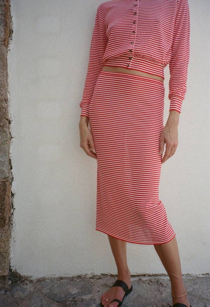 CL Hydra Stripe Cotton-blend Cardigan
