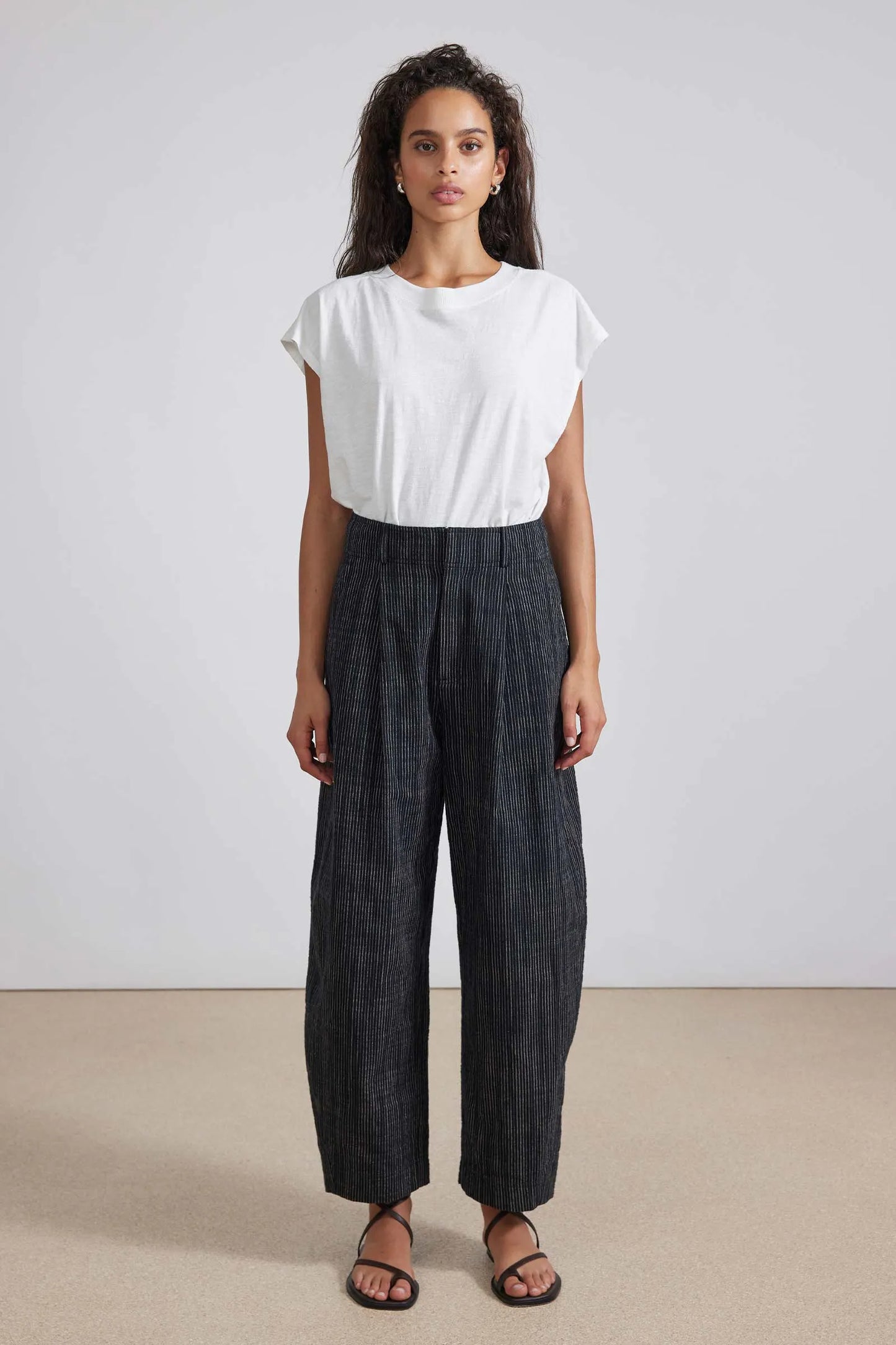 AA Pin Stripe Bari Crop Trouser Pants