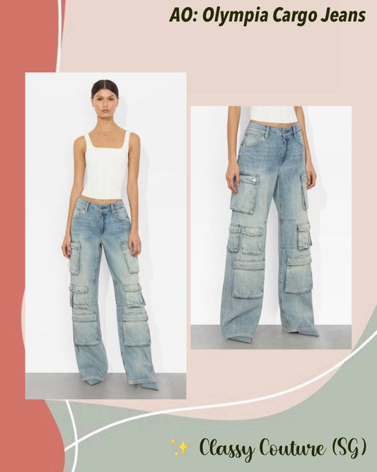 AO Olympia Cargo Cotton Denim Jeans