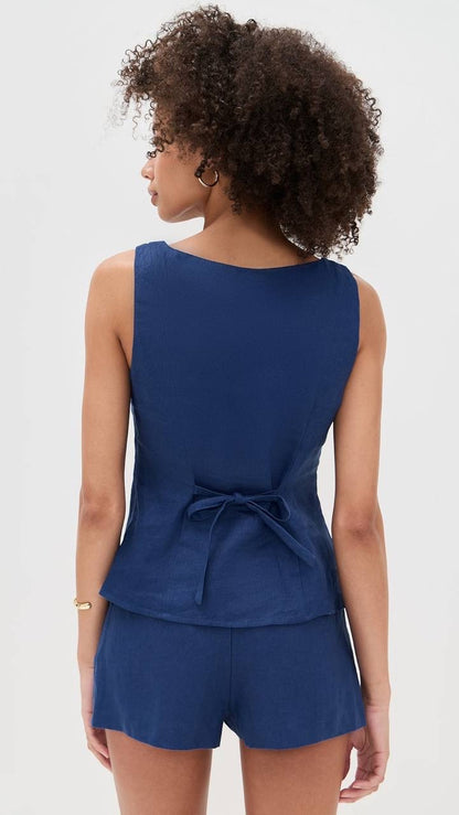 Ref Eliana Top & Shorts | Rayon-blend Two Piece Set