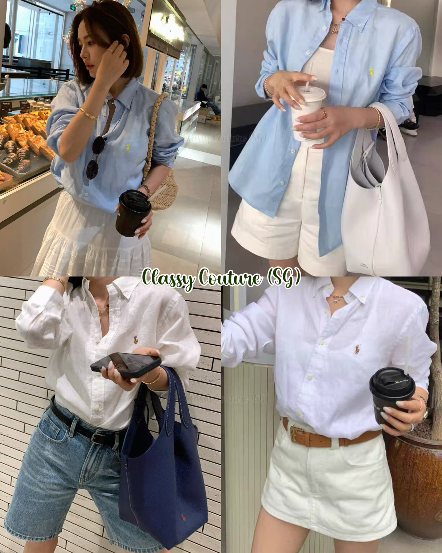 9 Colors! RL Women’s Classic Fit Linen Long Sleeve Buttondown Shirt