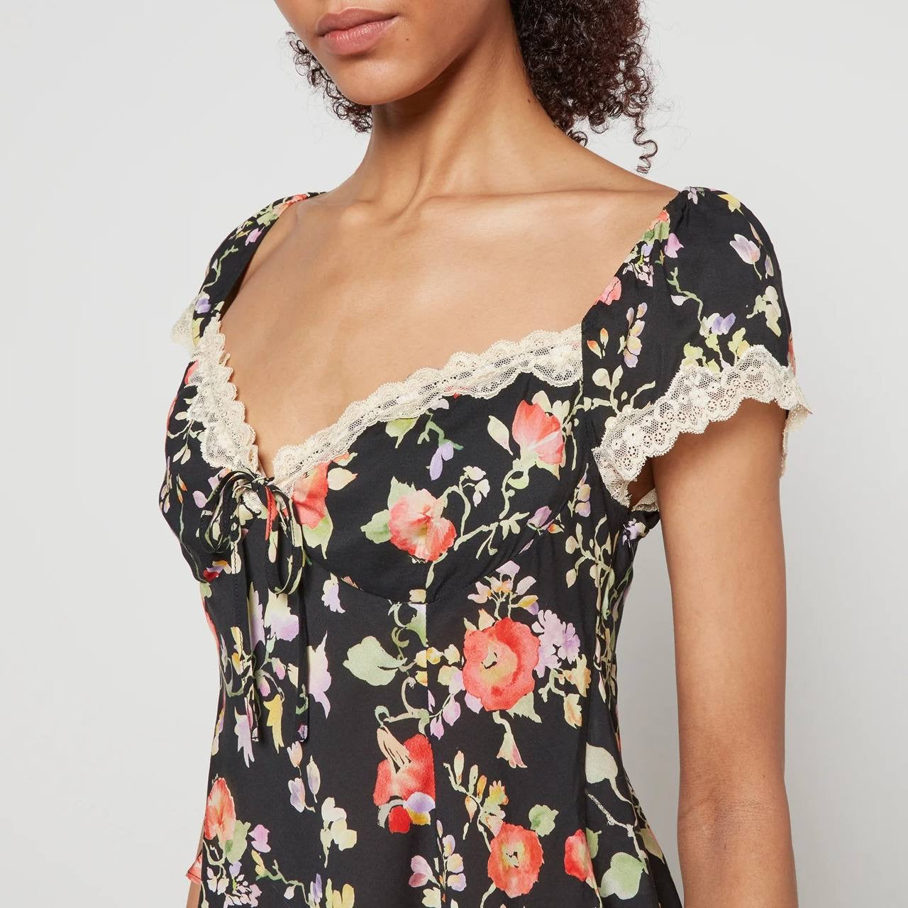 RX Rosella Lace Viscose Trim Top