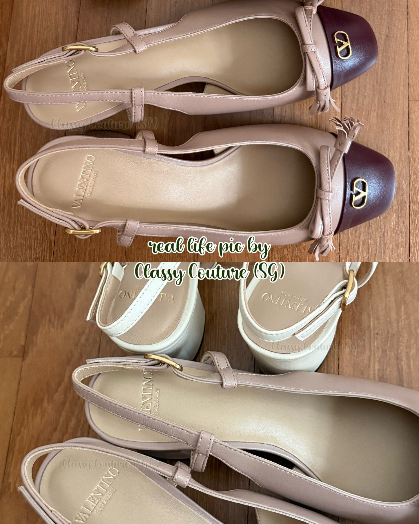 VL Kidskin Contrast Slingback Pump 60mm Heel Shoes