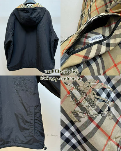 BBR Men’s Reversible Check Windbreaker Jacket