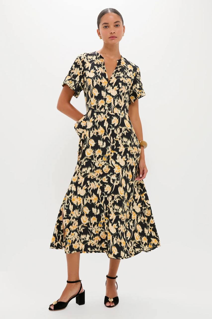 UJ Nadya Viscose Short Sleeve Midi Dress