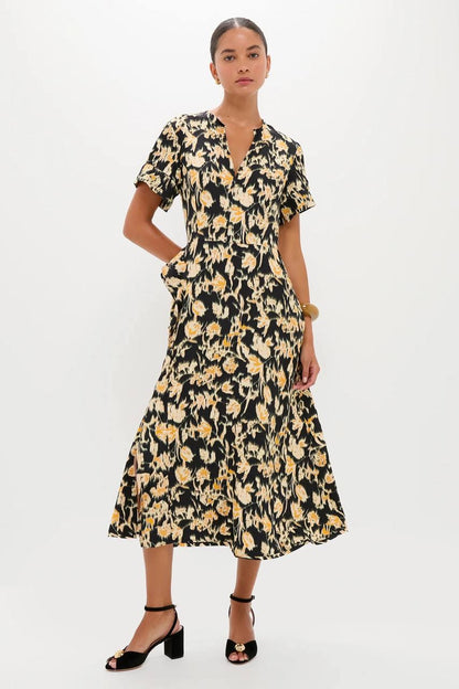 UJ Nadya Viscose Short Sleeve Midi Dress