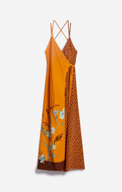 VB Floride Viscose Silk Midi Dress