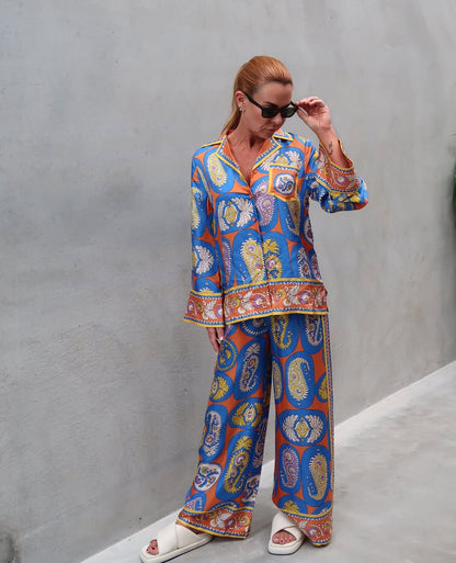 ALM Luis Silk Shirt | Pants | Set