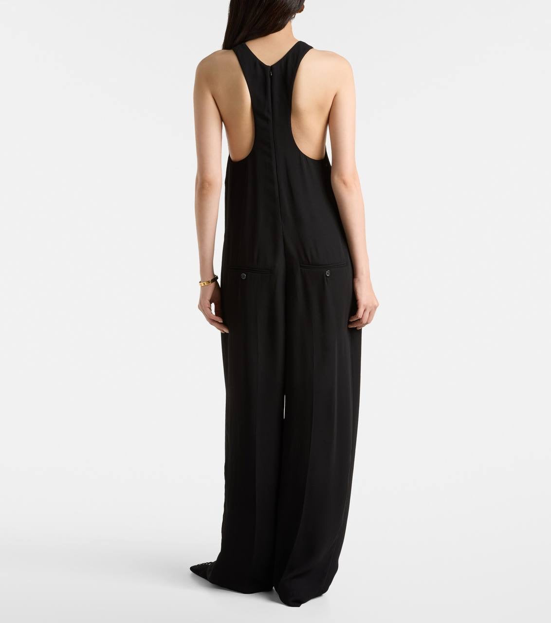 TOT Crepe Cady Viscose Racer Back Jumpsuit