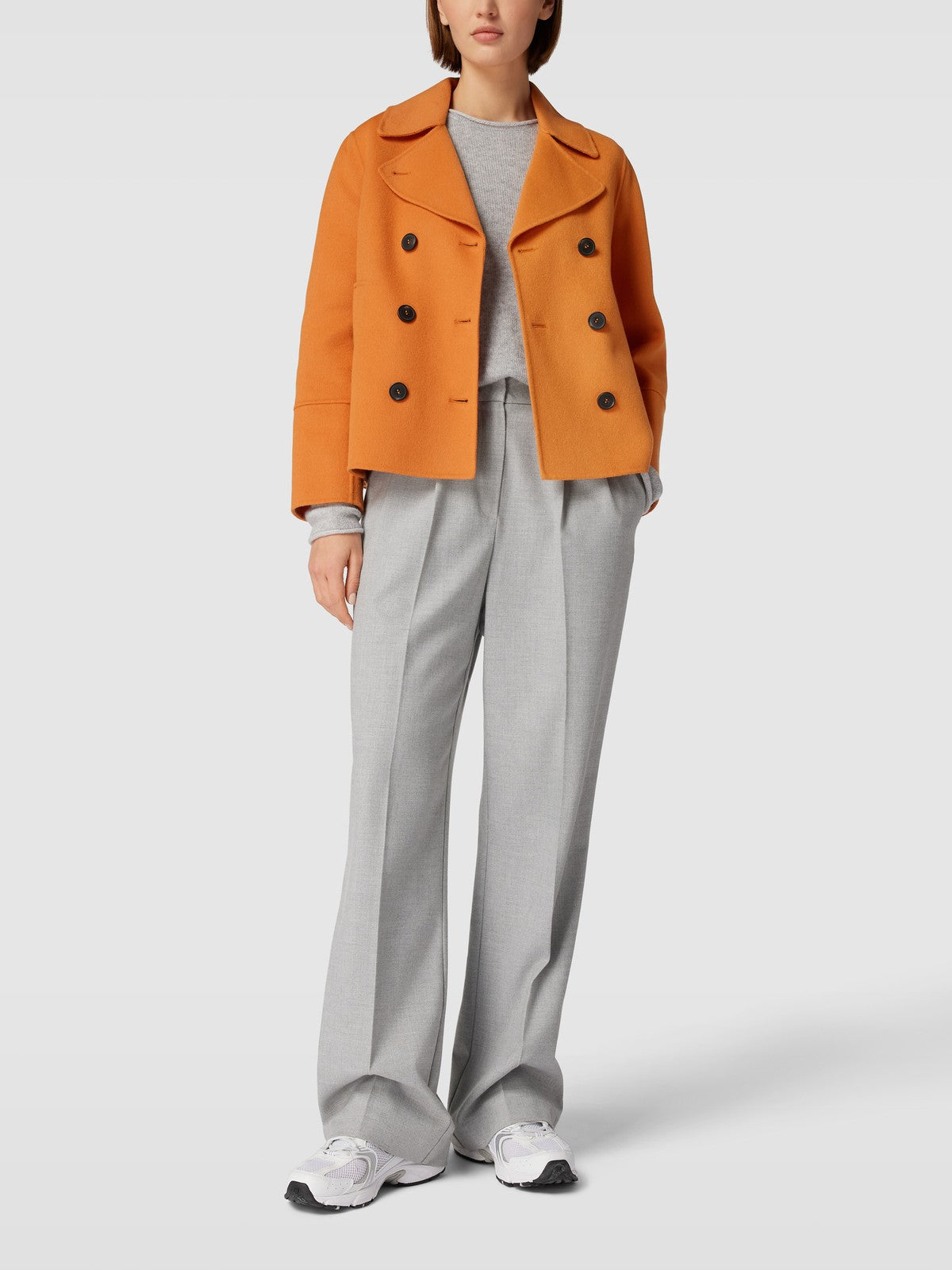 MM Teismo Wool Blend Short Coat Jacket