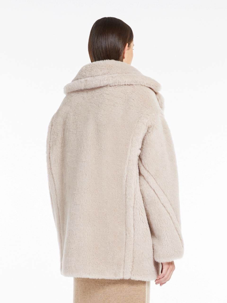 MM Short Teddy Bear Icon Alpaca-Wool-Silk Coat Jacket