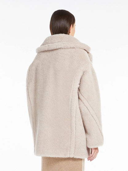 MM Short Teddy Bear Icon Alpaca-Wool-Silk Coat Jacket