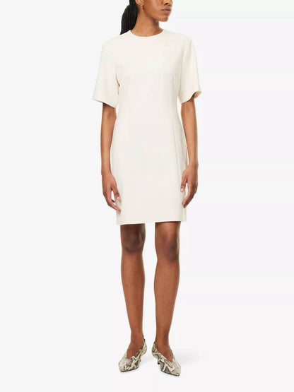 TH T-Shirt Mini Dress in Admiral Crepe