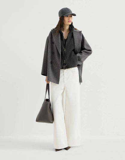 BC Cashmere V-neck Sweater With Monili