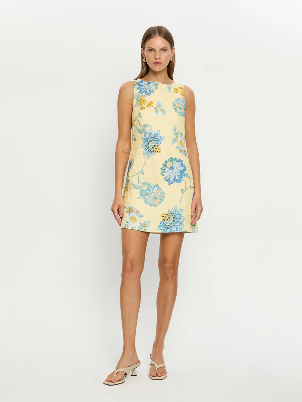 KV Giselle Linen Shift Mini Dress