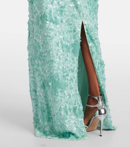 SK Bex Embellished Viscose Maxi Dress