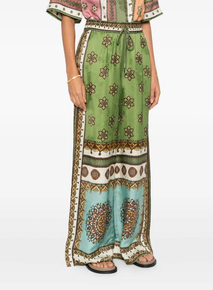 ALM Contina Printed Shirt | Pants | Jacquard Viscose Set