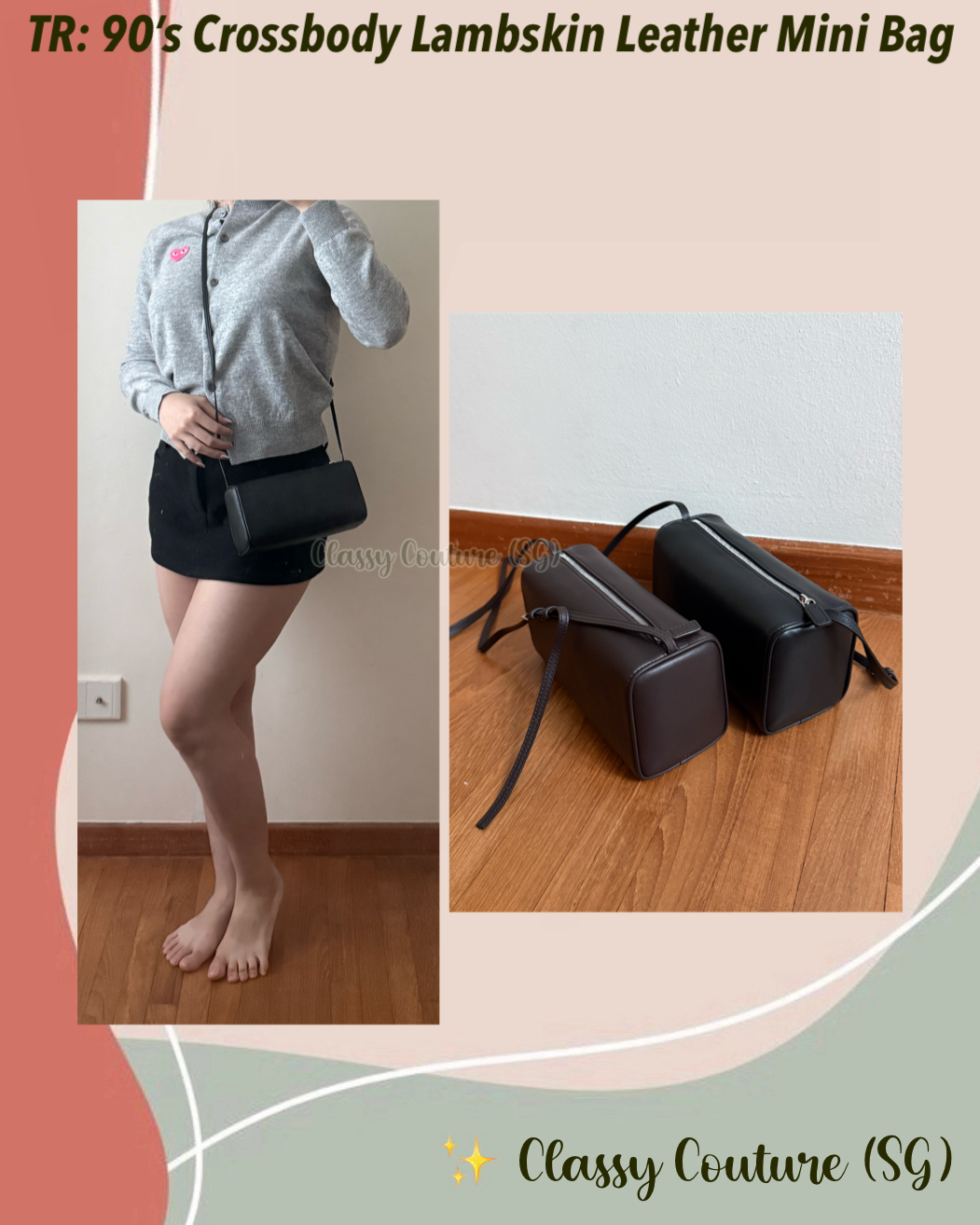 TR 90’s Crossbody Lambskin Leather Mini Bag