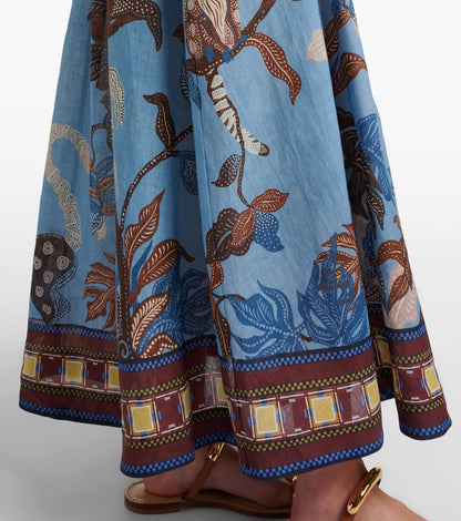 ALM Georgie Pool Ramie Midi Dress