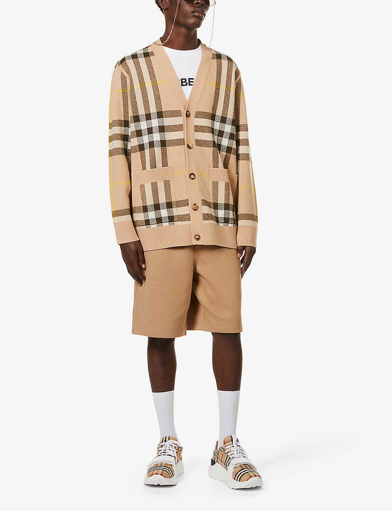 BBR Men’s / Unisex Wilmore Checked Wool Cashmere Cardigan