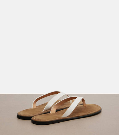 TR Beach Leather Thong Sandals Slippers